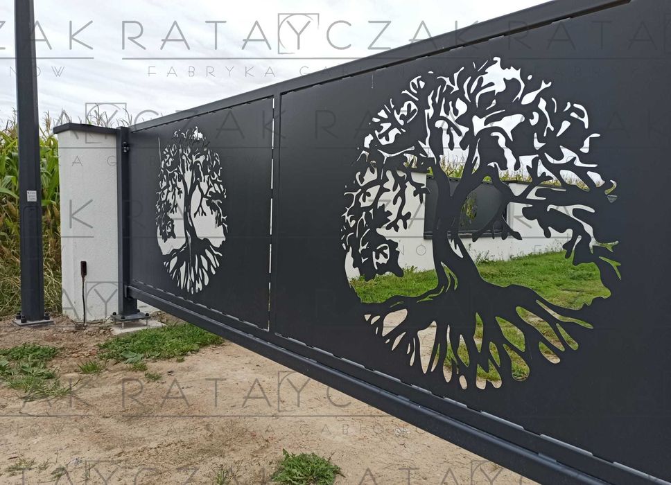 Panel Przęsło Ogrodzenie Nowoczesne CNC Laser Wycinane 1,20m