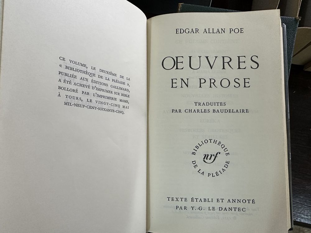 Edições Gallimard - biblioteca da Pléiade - várias obras