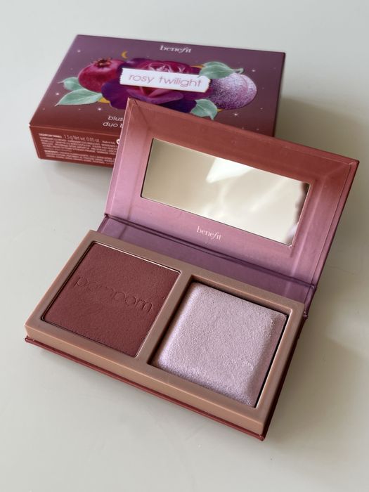 Mini paleta Benefit Rosy Twilight - Pompon i Sugarplum sparkle