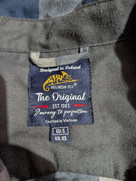 Фланелева тактична рубашка в клітинку М так і helikon tex