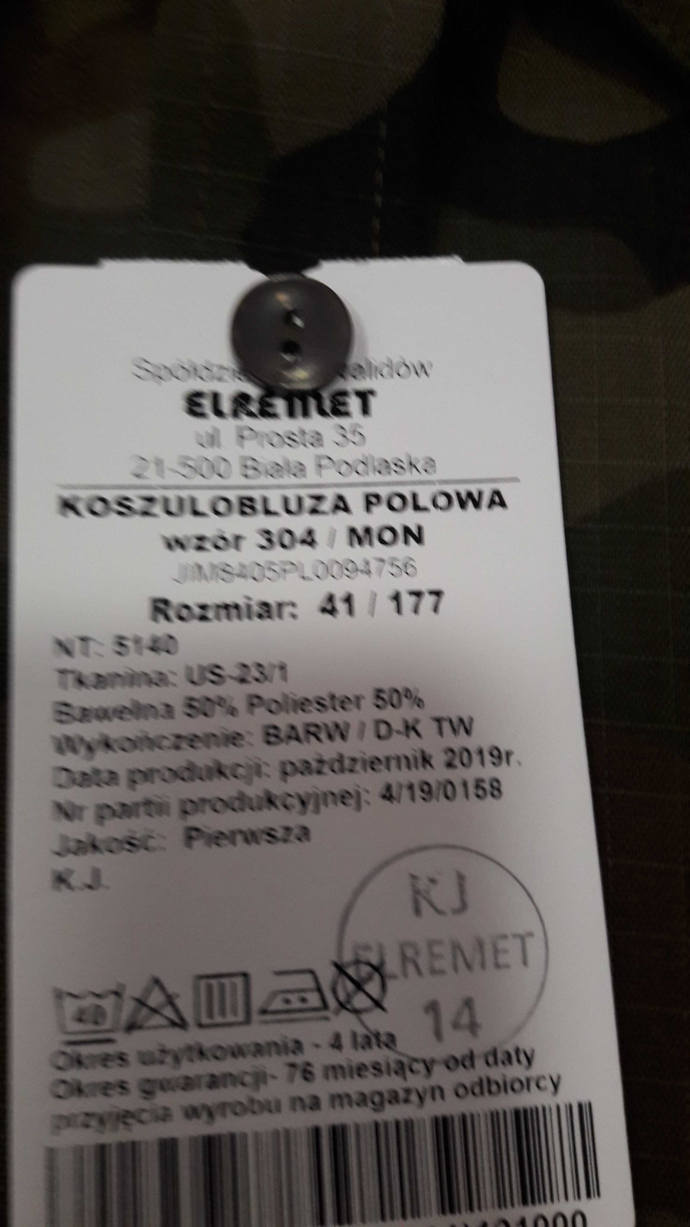 Koszulobluza polowa wojskowa wz. 304