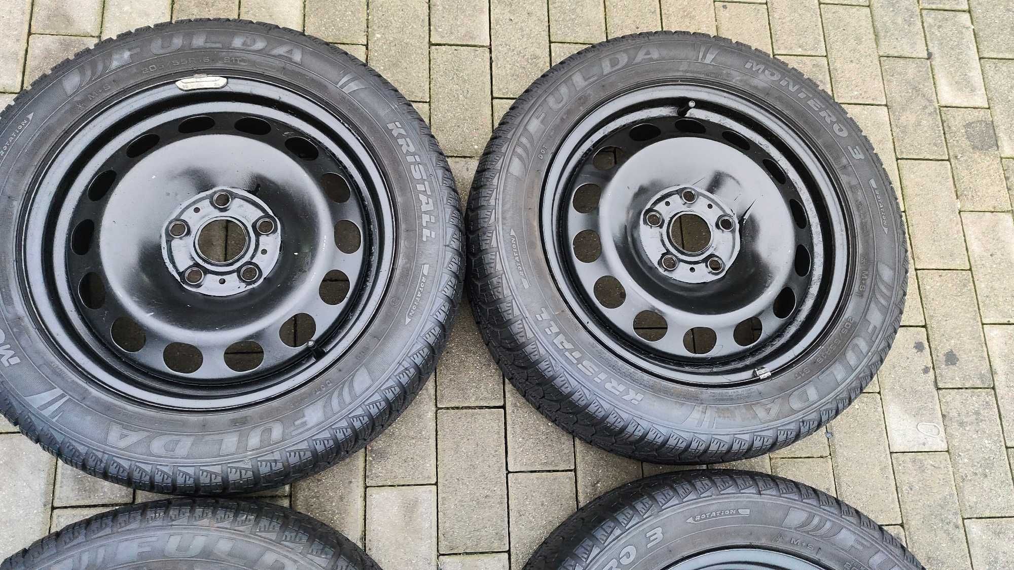 Koła Zimowe 205/55/16 Fulda Touran Golf V VI Audi A3 A4 Octavia Jetta