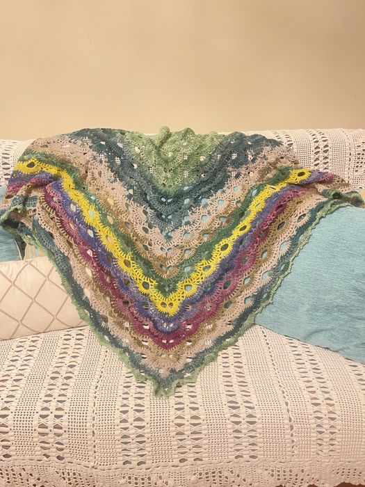 Xaile grande feito à mão