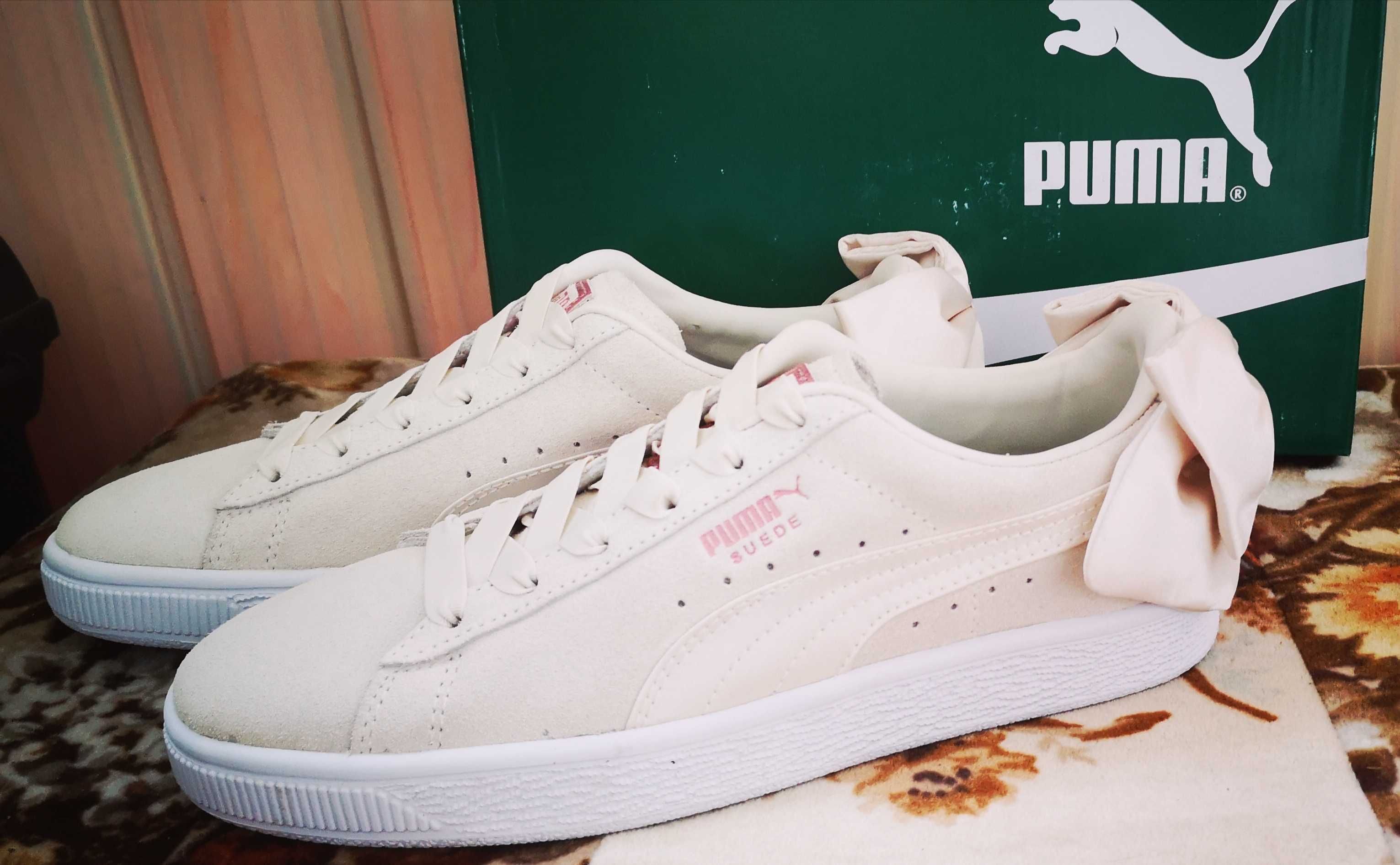 Buty sportowe Puma Suade Bow Beżowe rozm. 39 damskie