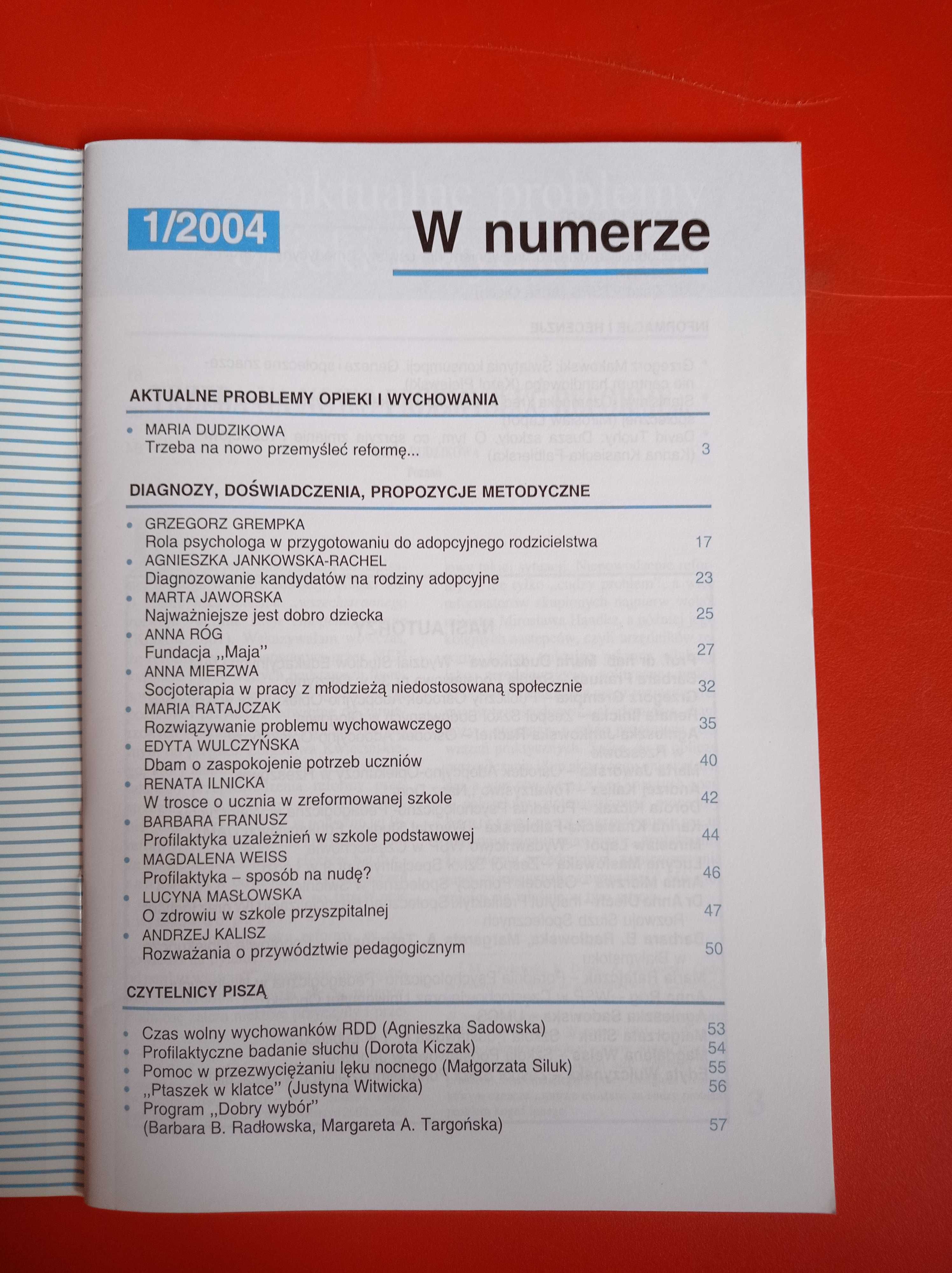 Problemy opiekuńczo-wychowawcze, nr 1/2004, styczeń 2004