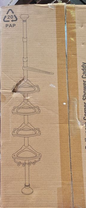 Кутова полиця у ванну