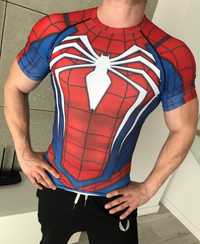 Koszulka Termoaktywna NA SIŁOWNIE Rashguard Spider-man krótki