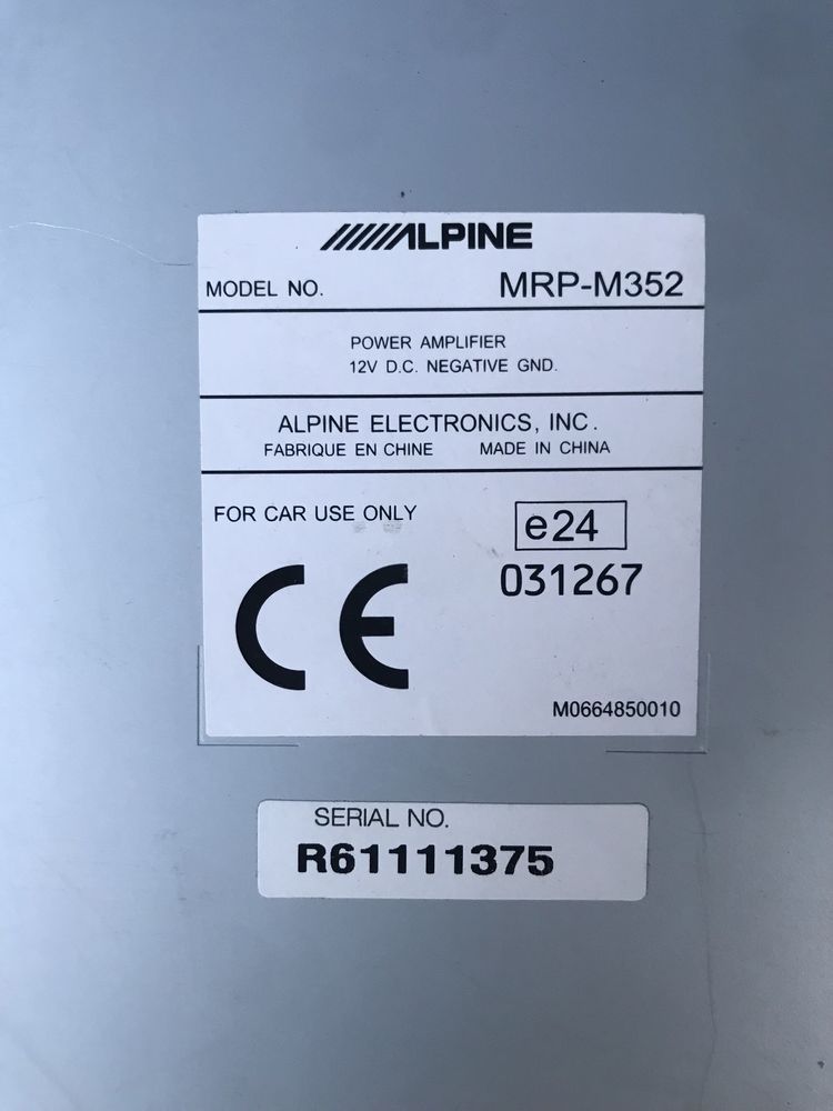 Усилители: Alpine MRP-M352 и Power Acoustik ov2-300