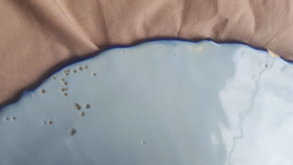 Prato decorativo cerâmica Alcobaça EPL  pintado à mão n. 334 anos 40