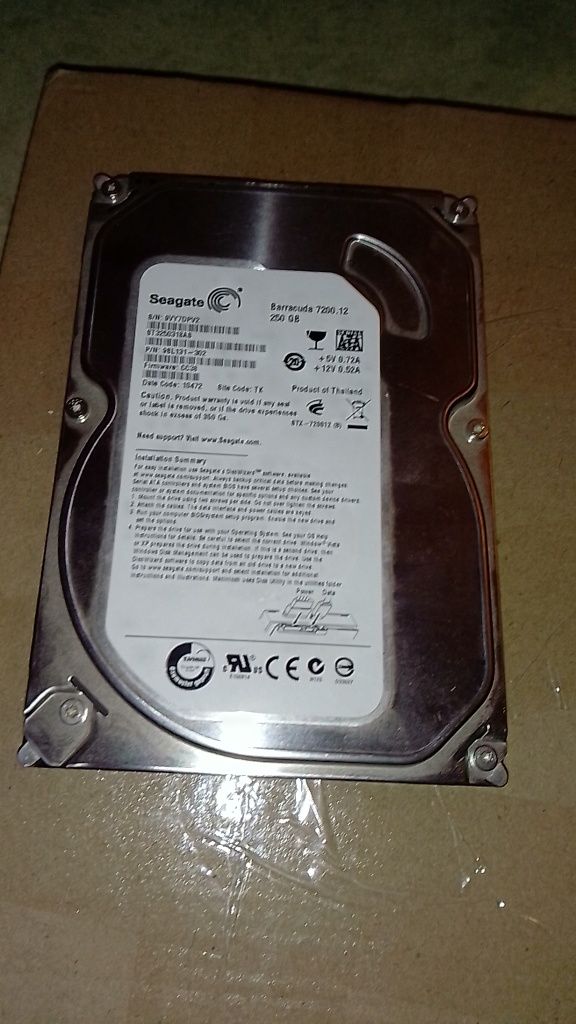 HDD 3.5' Seagate Barracuda 7200rpm 250Gb