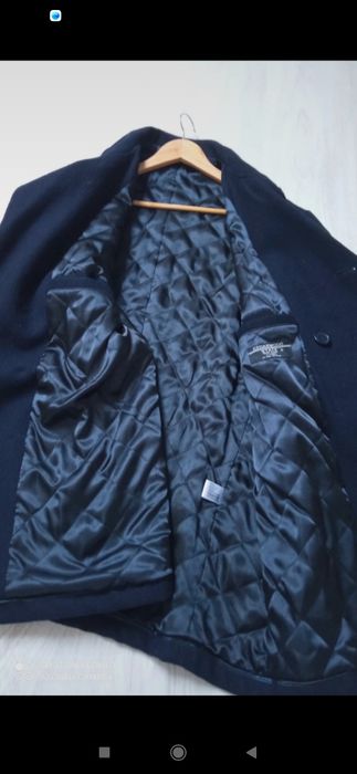 Krótki płaszcz jesienny zimowy wełniany męski xl