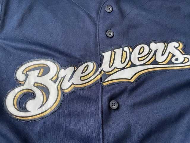 Koszulka baseball MLB Milwaukee Brewers #8 Braun Majestic M młodzież