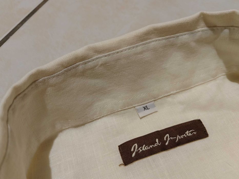 ISLAND IMPORTER USA - NOWA! z Metkami Koszula Męska Lniana rozmiar XXL