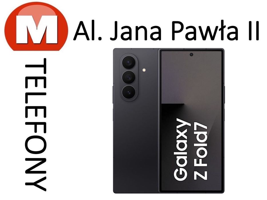 NOWY Samsung Galaxy Z Fold 7 16/1TB Jet Black AL JANA PAWŁA