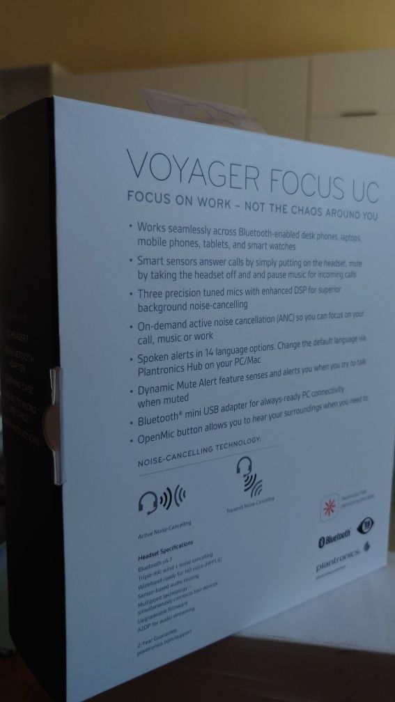 Наушники,гарнитура Plantronics Voyager Focus UC B825-M (202652-104)