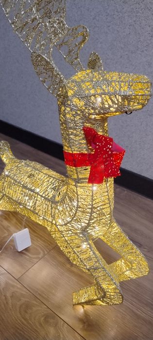 Renifer led świetlny duży XL ozdoby świąteczne Boże Narodzenie