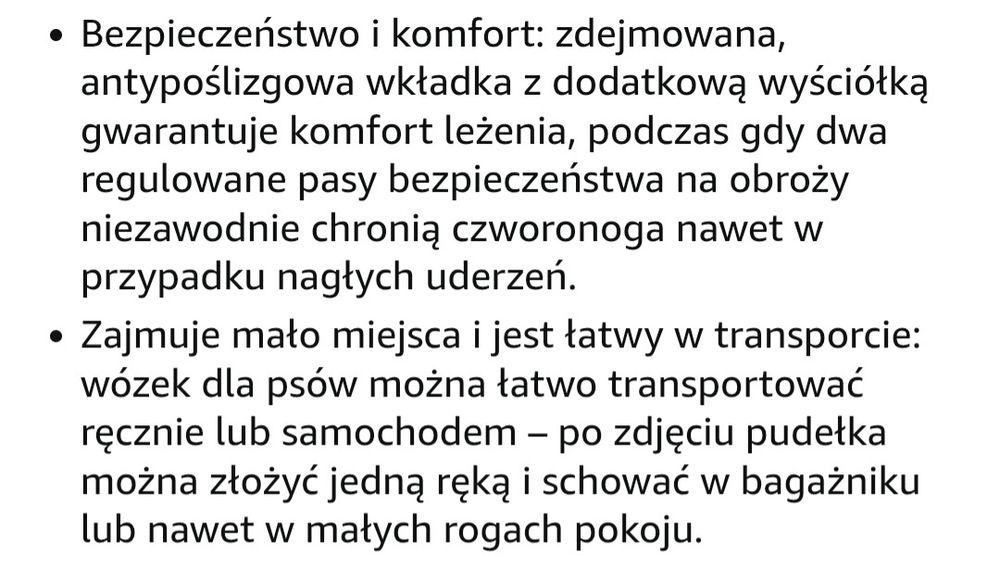 Wózek dla psa do 22 kg