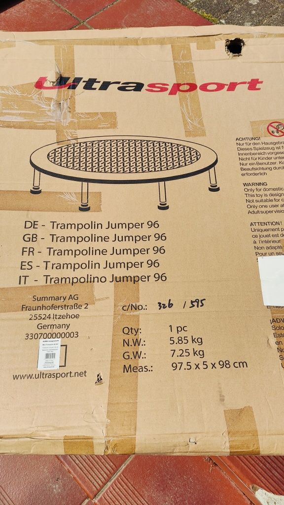 Trampolina 96 cm do trenowania i ogrodu