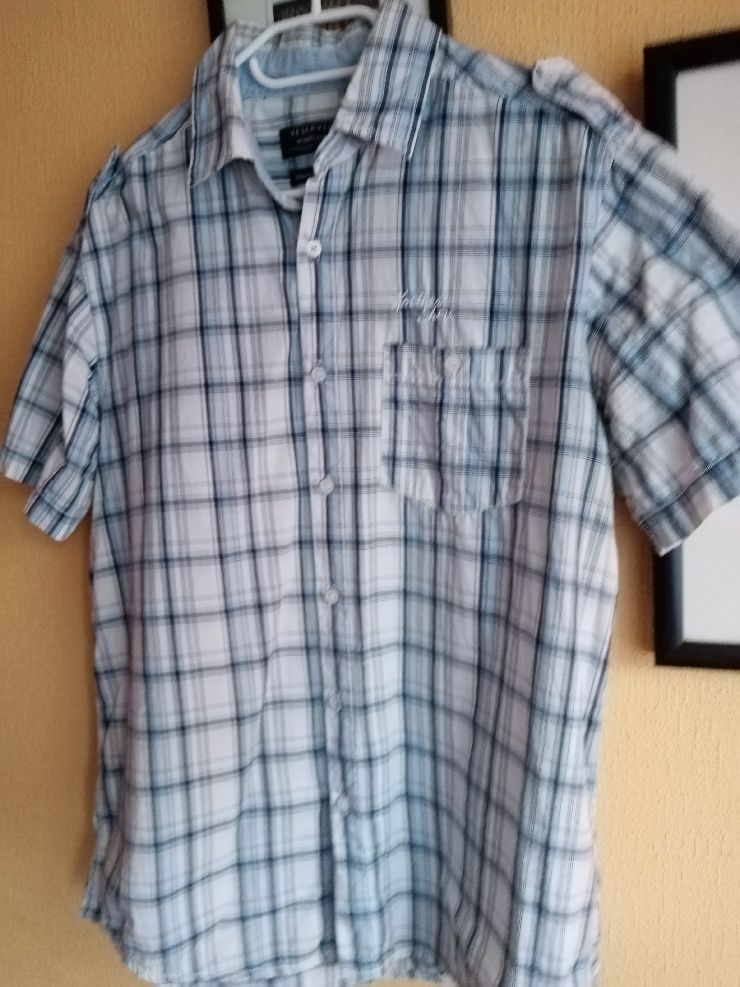 Koszula męska w kratę - Reserved  rozmiar M-L