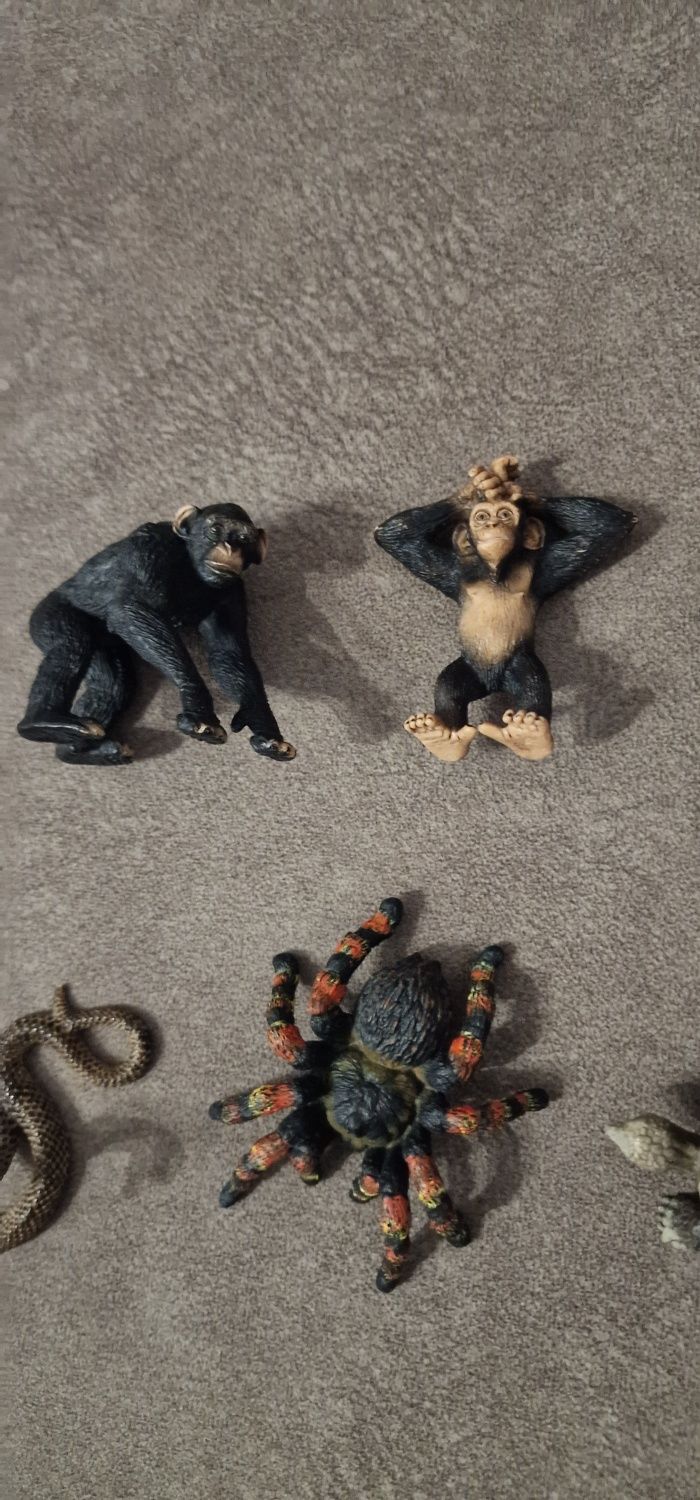 Schleich małpy , Koala węże, pająk, żółwie