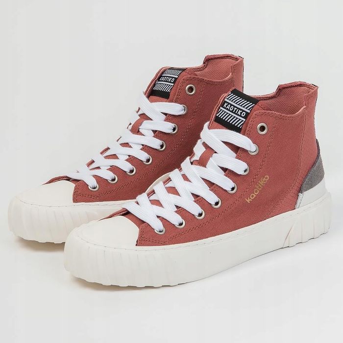 Trampki Soft Burgundy Kaotiko Keoni Hightop Trainers kaotiko rozm. 36