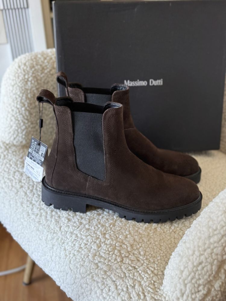 Ботинки Massimo Dutti 41 (челсі, сапоги) натуральна замша