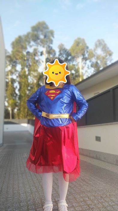 Fato Mulher Maravilha / Super Mulher Criança 8 -10
