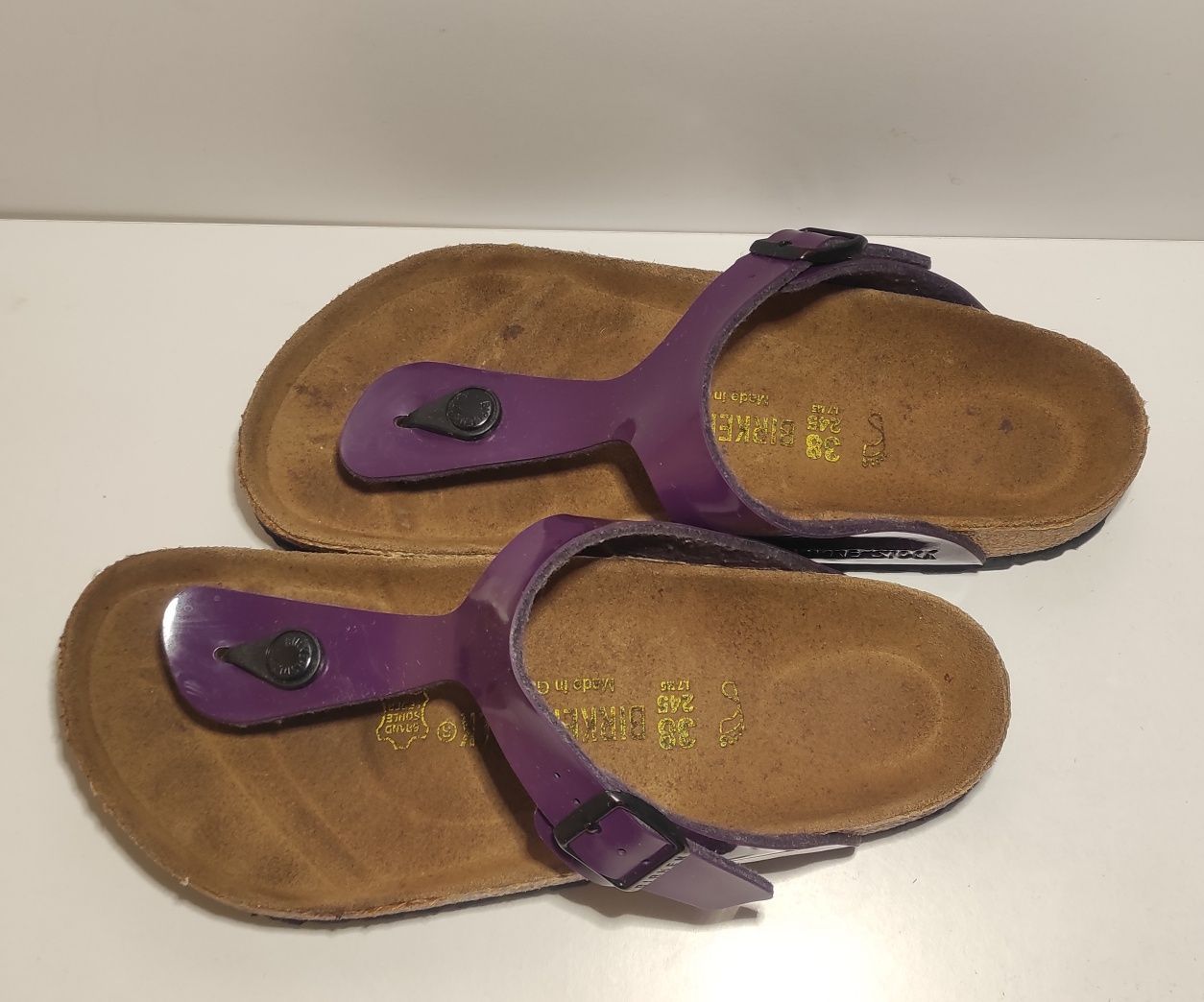 Жіночі в'єтнамки сандалі BIRKENSTOCK Violet 38 довжина стільки 24.5