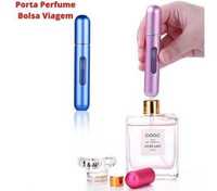 Mini frasco de perfume eecarregavel  (azul / rosa)