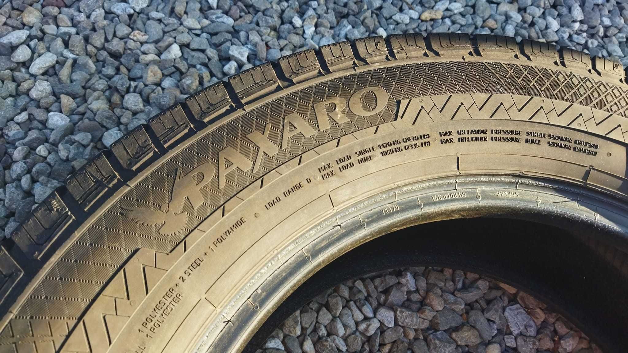 Opony Dostawcze Cargo 225/65r16C Paxaro bieżnik 5,5mm 2021rok