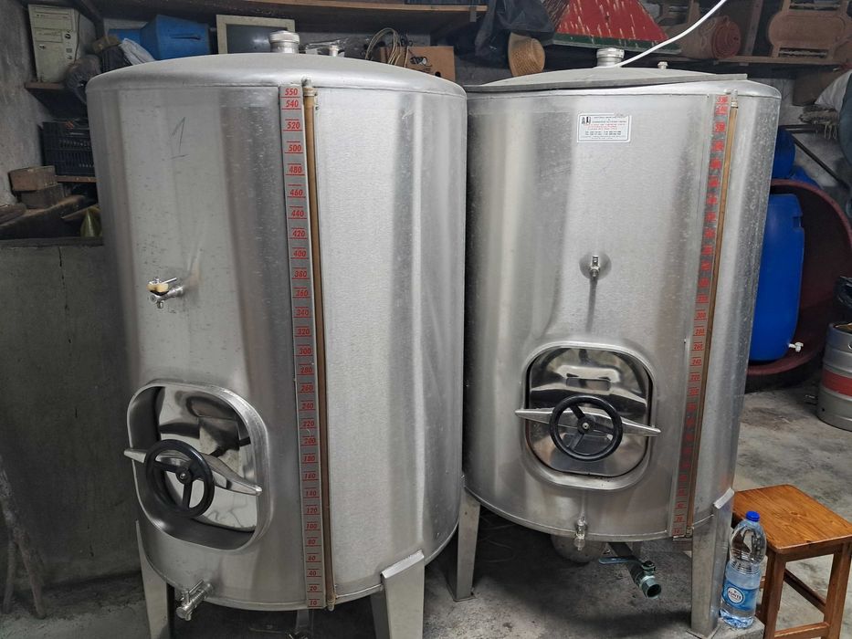 Cubas inox 250/500 litros