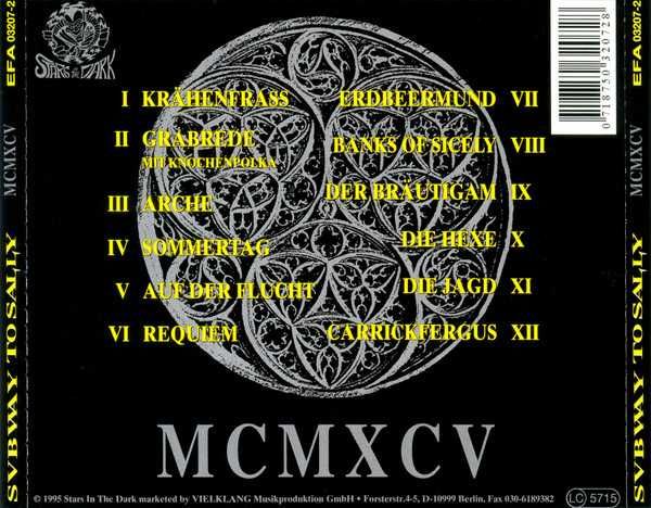 SUBWAY TO SALLY cd MCMXCV         medieval folk metal