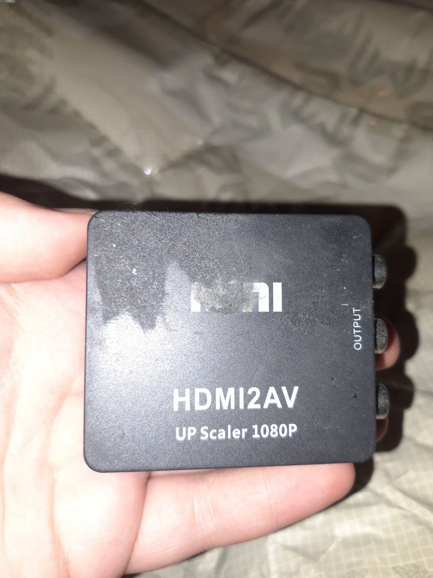 Конвертер переходник с HDMI на AV RCA тюльпаны