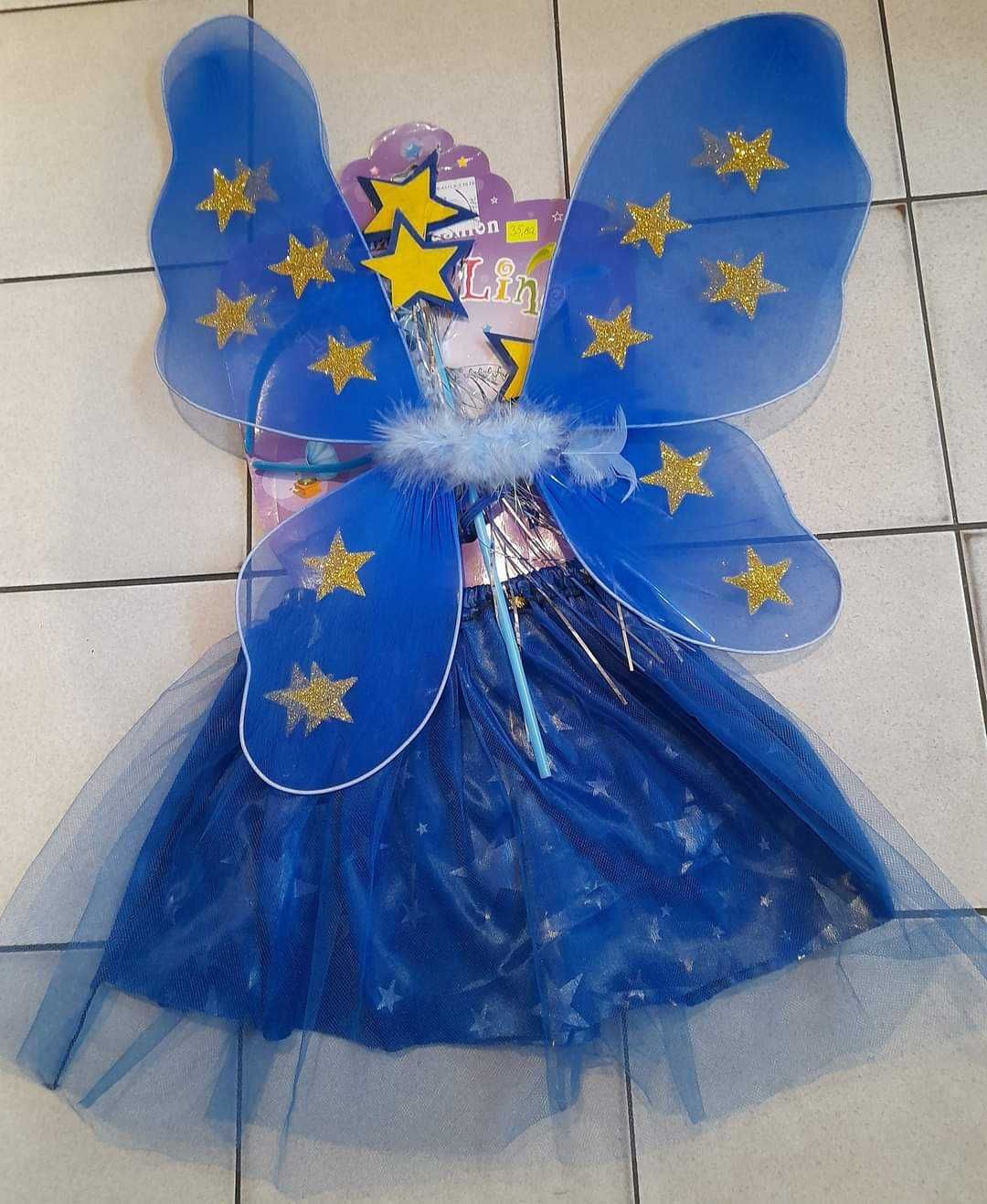 Strój kostium spódnica przebranie czarodziejka wróżka motyl