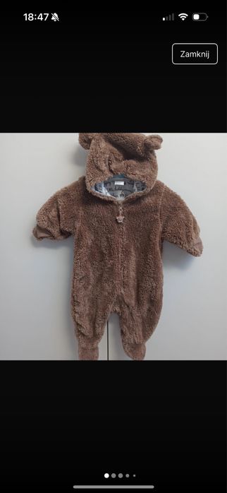 Kombinezon  mis 68 chlopiec h&m jesien