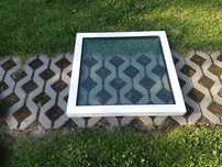 Okno PCV 70X70 stałe.