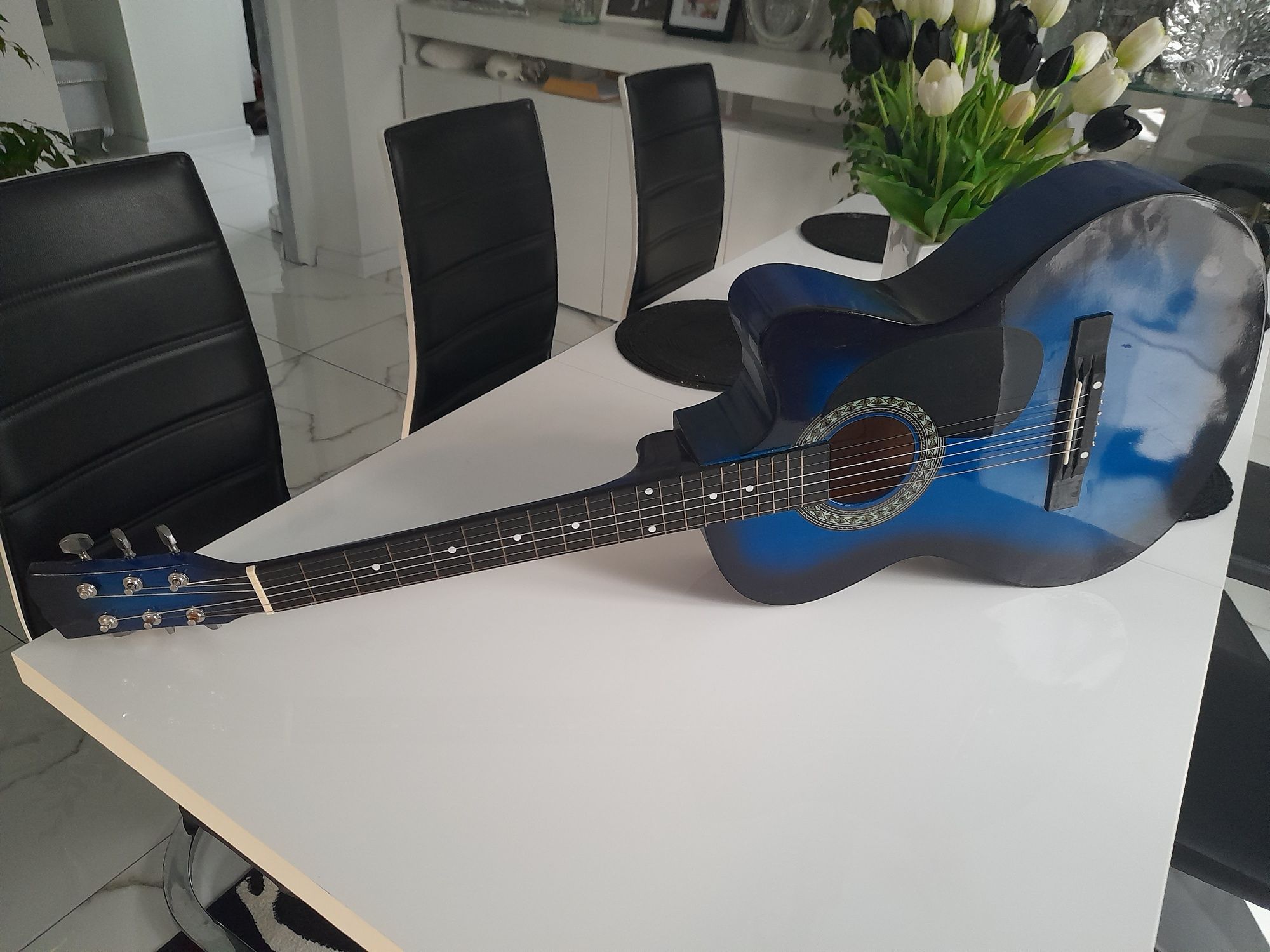 Gitara akustyczna castelo g3 rozmiar 4/4 niebieska