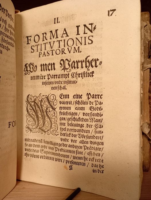 Starodruk 1591 Ordynacje kościelne w księstwie pomorskim Barnima