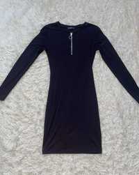 Czarna sukienka z suwakiem 36 FB Sister