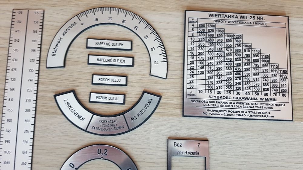 Wiertarka Wii25 Kom. Tabliczek Tabliczki Tabliczka Stołowa Kadłubowa