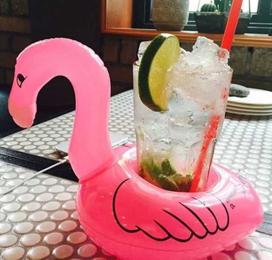 Mini nadmuchiwane Flamingo do napojów