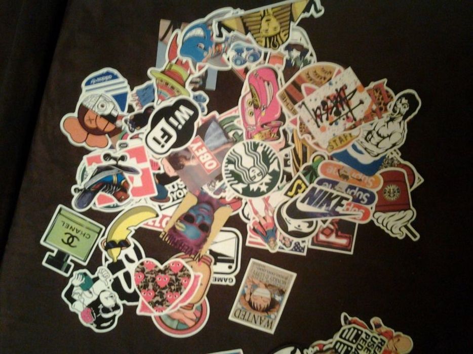 PoP Fancy Rock Surf Skate Movie Stickers-Diversos,15und,Tenho centenas