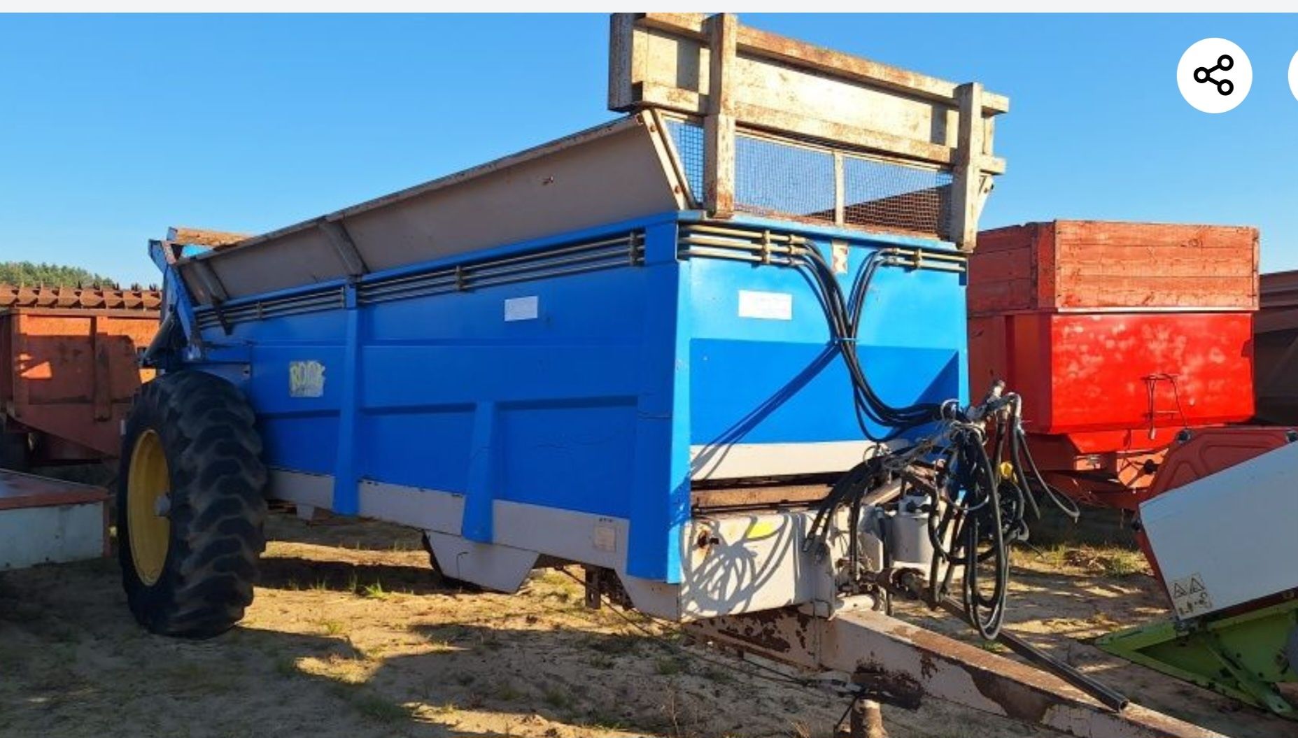 Rozrzutnik obornika Rolland 8t leboulch sodimac 12 -1414t
