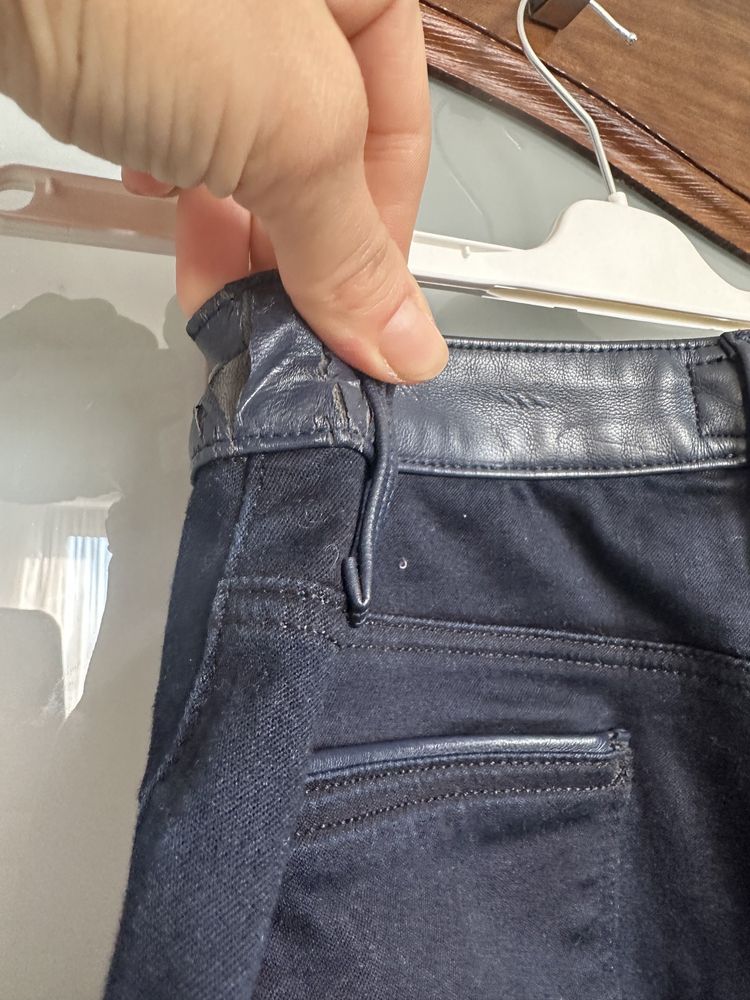 Lee spodnica midi granatowa jeansowa olowkowa