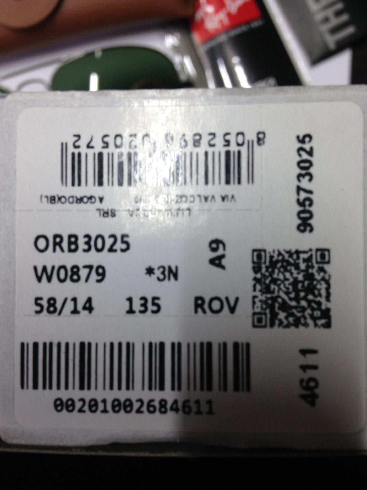 Ray Ban очки Aviator Large Metal RB3025 W0879