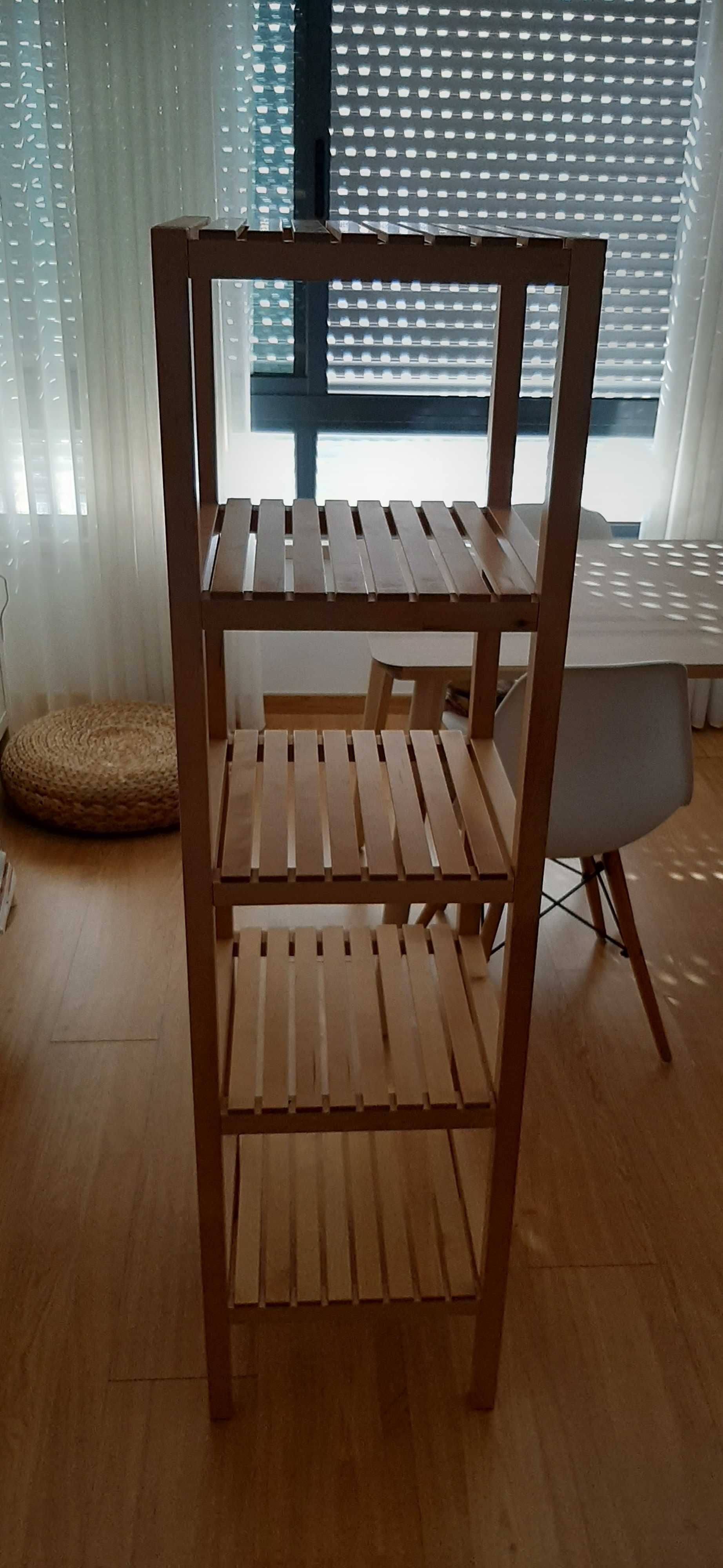Estante madeira de wc ou cozinha MUSKAN-IKEA