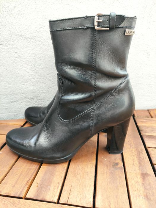 Skórzane ocieplane botki wysokie Lasocki roz.40 + nowe fleki