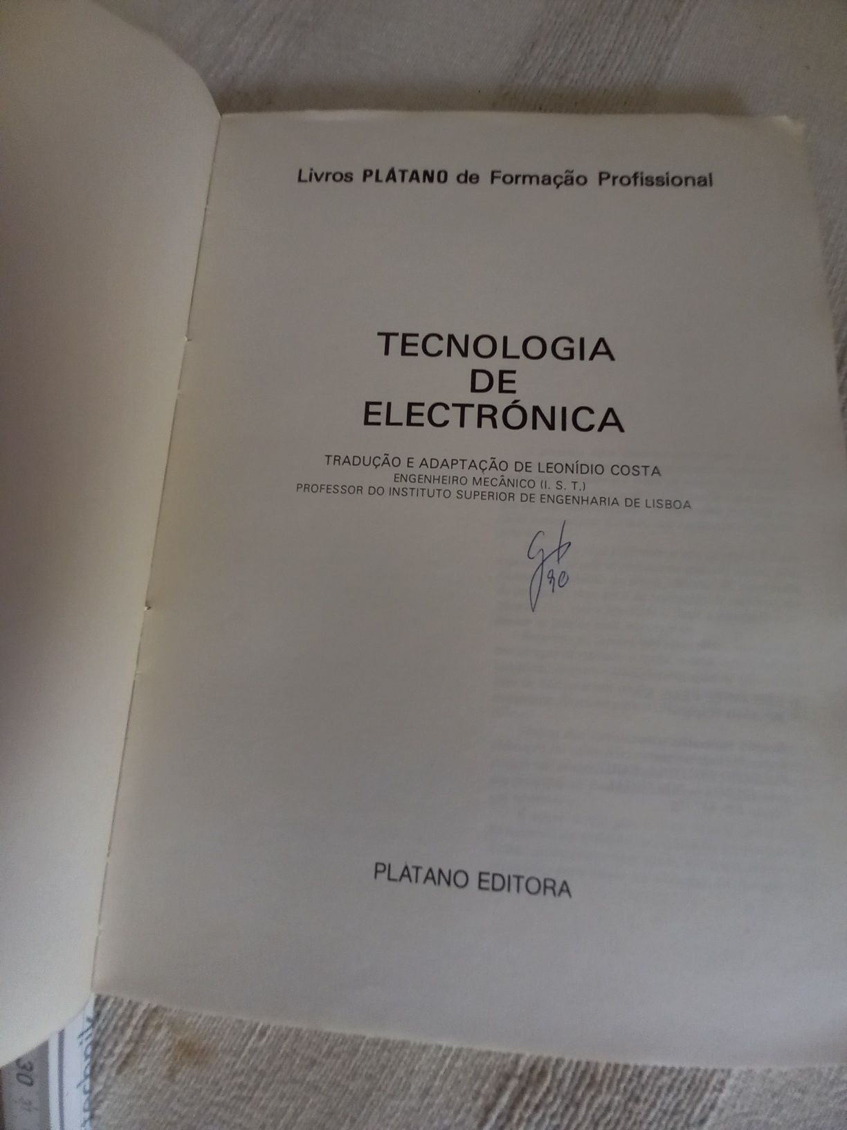 Tecnologia de Eletrónica livro