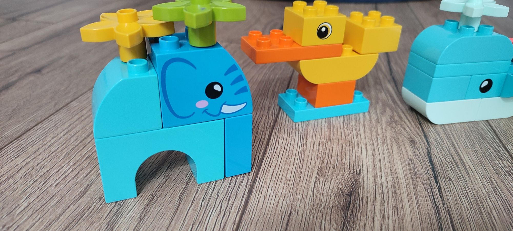 LEGO Duplo słoń kaczka wieloryb