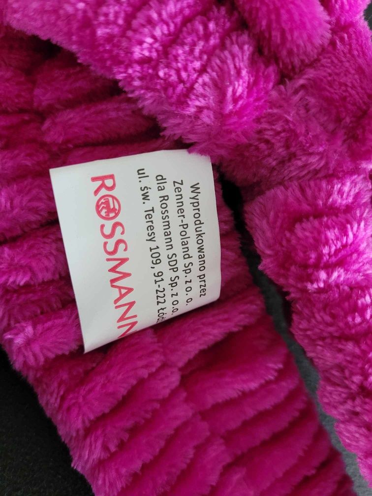 Opaska kosmetyczna do makijażu do włosów na włosy różowa Rossmann